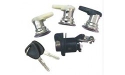 KEY SET (4PCS/SET) FRO RENAULT LOGAN DACIA Door Key Door lock with key Trunk lid lock with key Gas cap with key  Used for volvo truck